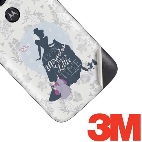 Disney Cinderella Miracles Take Time Silhouette Moto E5 Play Skin